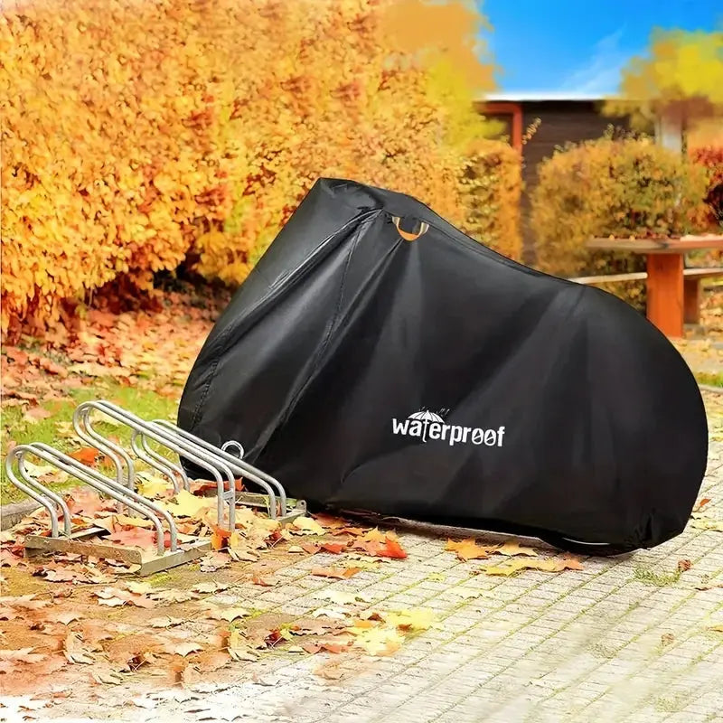 "Duurzame waterdichte fietshoes met driedelig ontwerp en slotgat, beschermt tegen alle weersomstandigheden, eenvoudig te beve