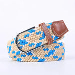 Beige Blauw Wit
