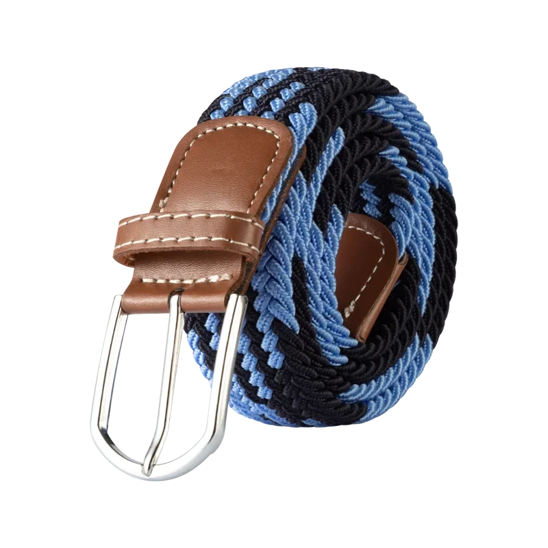 "Elastische lederen riem met stijlvolle gesp, uniseks, luxe uitstraling, perfect voor dagelijks gebruik en sportieve outfits.
