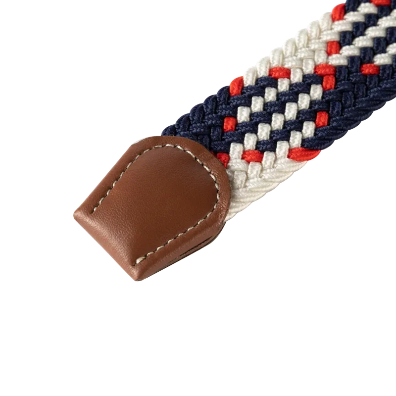 "Elastische lederen riem met stijlvolle gesp, uniseks, luxe uitstraling, perfect voor dagelijks gebruik en sportieve outfits.
