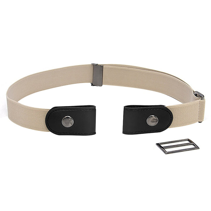 "Elastische tailleband zonder gesp voor dames, comfortabel en minimalistisch ontwerp, ideaal voor alledaags gebruik."