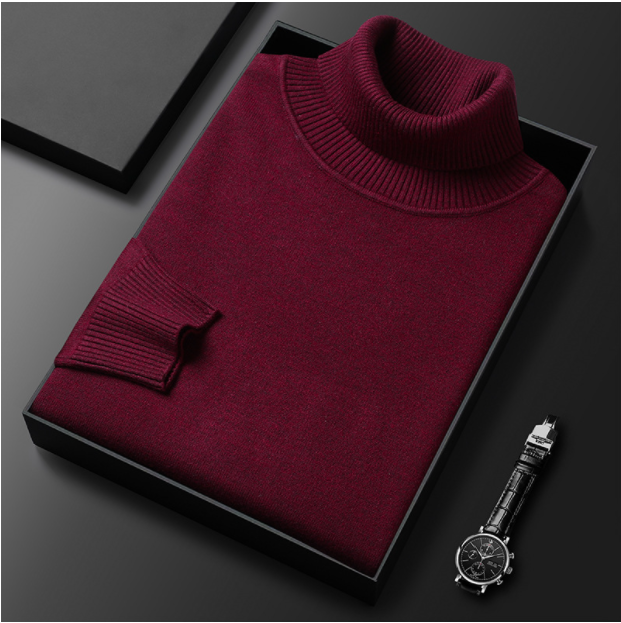 "Elegant ademende heren coltrui, warm en comfortabel, verkrijgbaar in diverse kleuren en maten voor koude seizoenen."