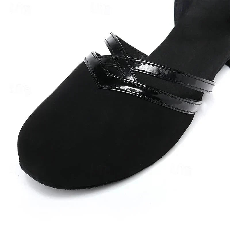 Elegante dames dansschoenen met open teen en verstelbare band, lichtgewicht en ademend voor comfort en stijl.