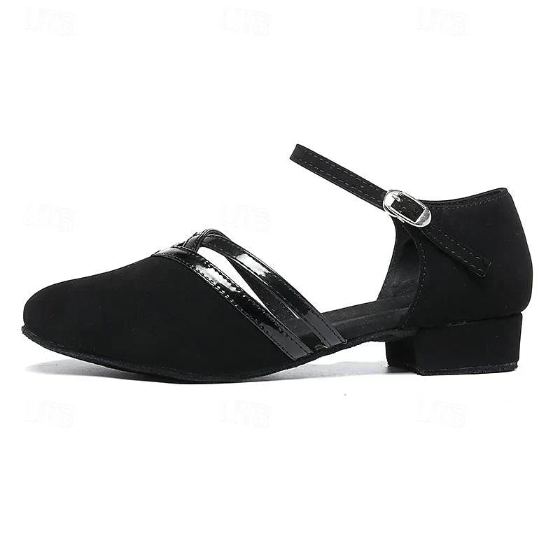 Elegante dames dansschoenen met open teen en verstelbare band, lichtgewicht en ademend voor comfort en stijl.