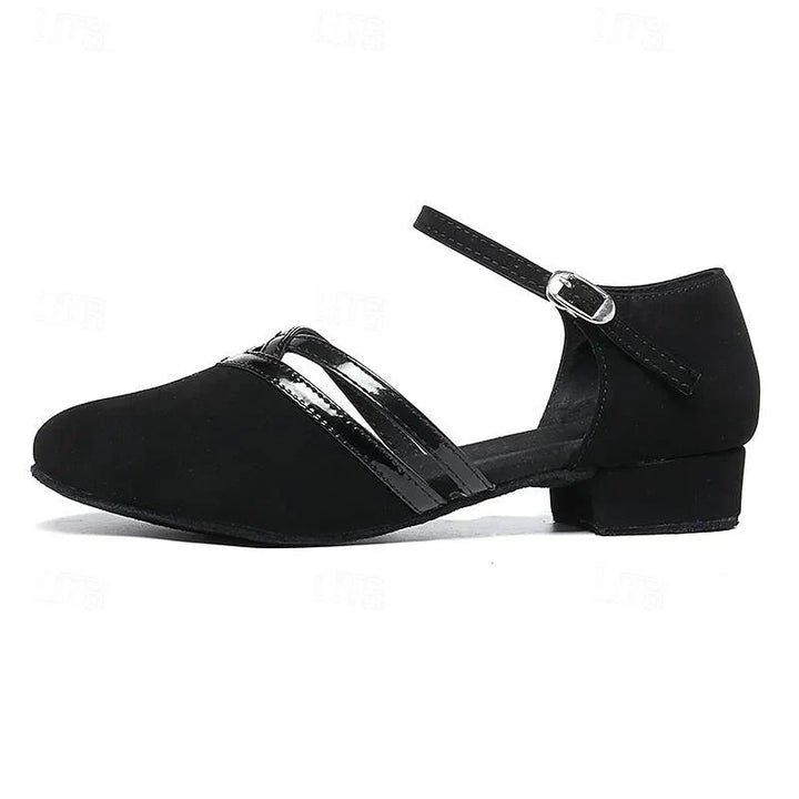 Elegante dames dansschoenen met open teen en verstelbare band, lichtgewicht en ademend voor comfort en stijl.
