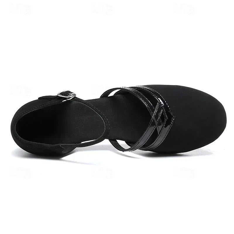 Elegante dames dansschoenen met open teen en verstelbare band, lichtgewicht en ademend voor comfort en stijl.
