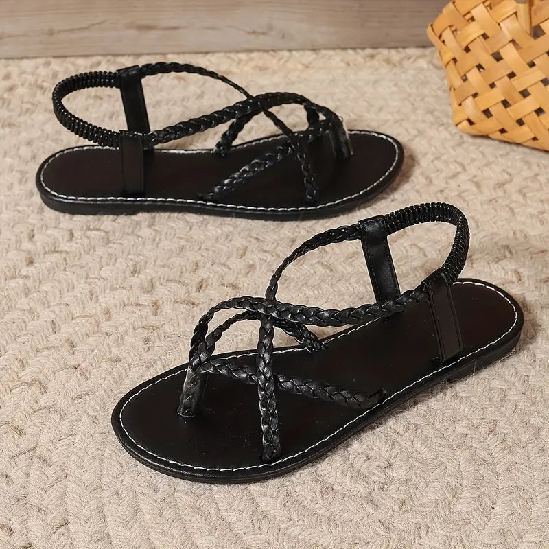 "Elegante dames sandalen, verstelbare bandjes, ergonomisch voetbed, lichtgewicht, beschikbaar in bruin, goud, wit en zwart."