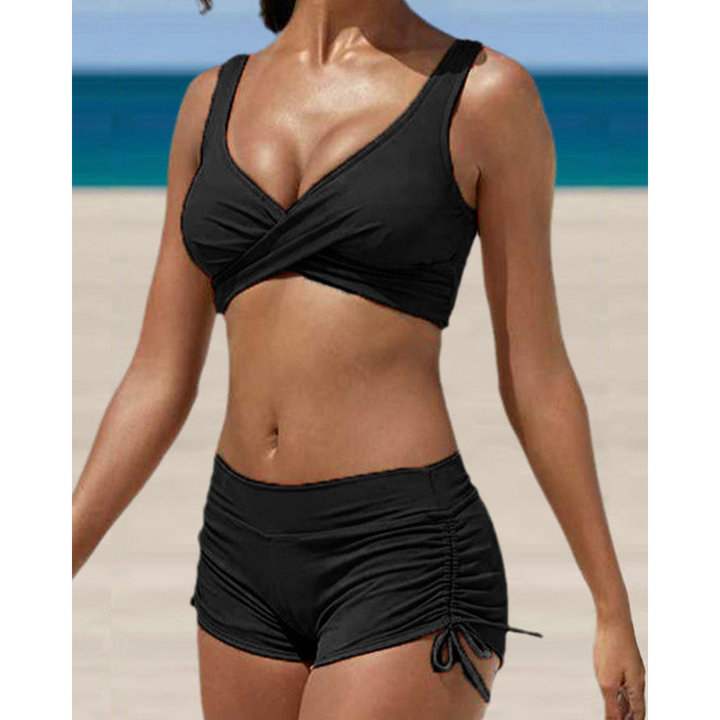 Elegante damesbikini met flatterende pasvorm, veelzijdig ontwerp en trendy kleuren. Perfect voor zomerse strandavonturen.