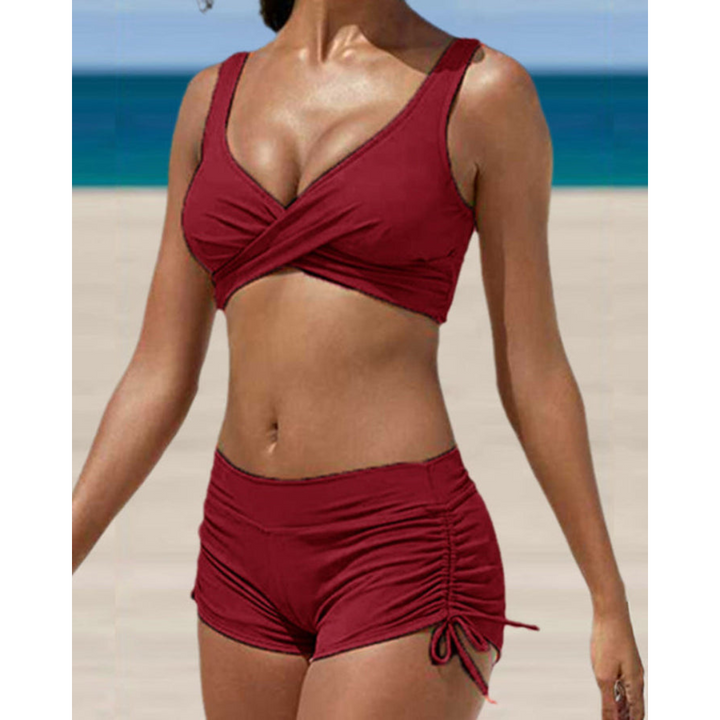 Elegante damesbikini met flatterende pasvorm, veelzijdig ontwerp en trendy kleuren. Perfect voor zomerse strandavonturen.