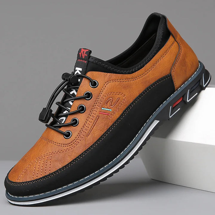 "Elegante formele heren schoenen van leer met tijdloos ontwerp, elastische veters, ademend materiaal en lichte schokabsorptie