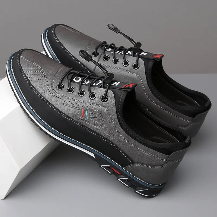 "Elegante formele heren schoenen van leer met tijdloos ontwerp, elastische veters, ademend materiaal en lichte schokabsorptie