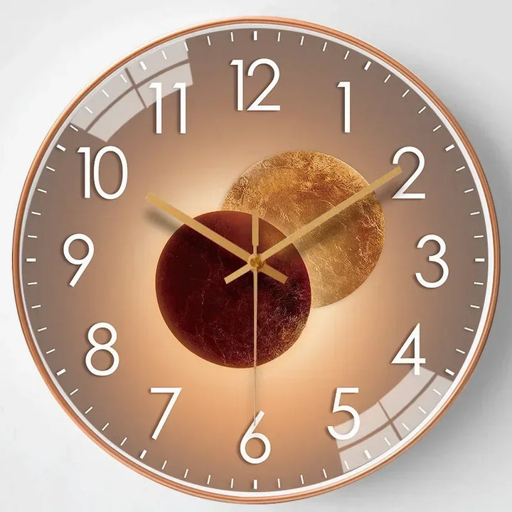 "Elegante minimalistische wandklok, stille quartz beweging, 30 cm diameter, klassiek-modern ontwerp, decoratief voor elk inte