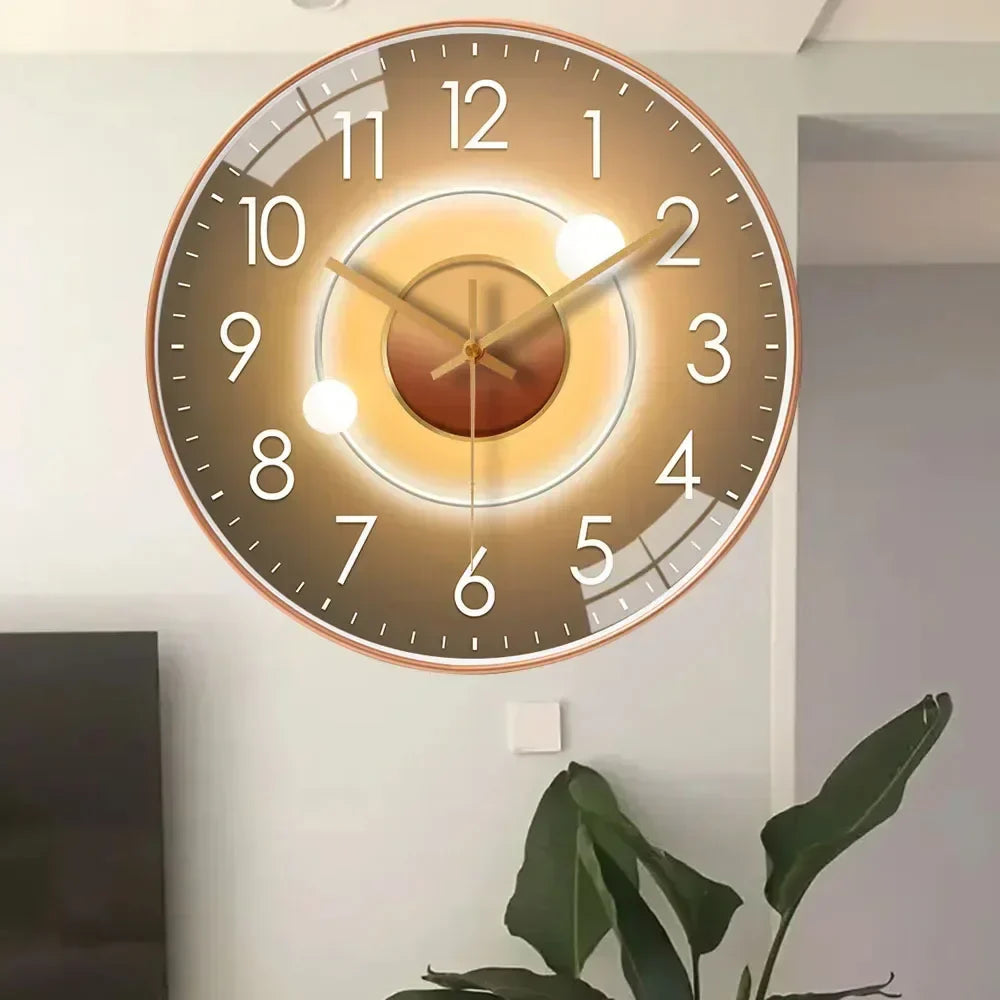 "Elegante minimalistische wandklok, stille quartz beweging, 30 cm diameter, klassiek-modern ontwerp, decoratief voor elk inte