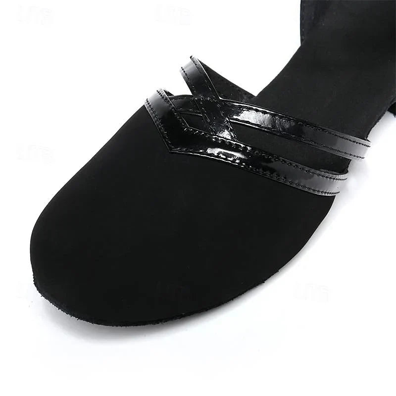 "Elegante moderne dames dansschoenen, ademend materiaal, open teen design, geschikt voor ballroom, salsa en latin."