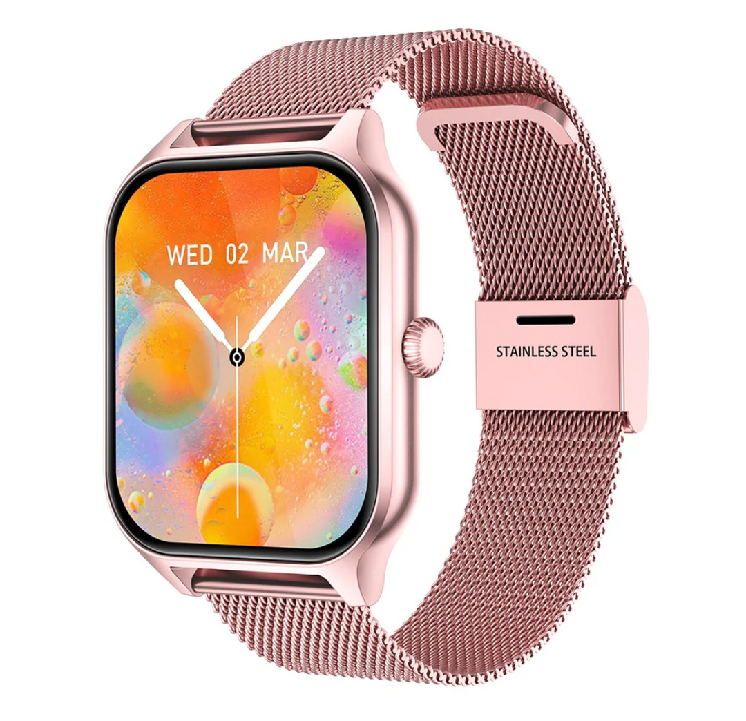 Elegante smartwatch voor vrouwen met gezondheidstracker, chic en stijlvol ontwerp, perfect voor moderne modebewuste vrouwen.