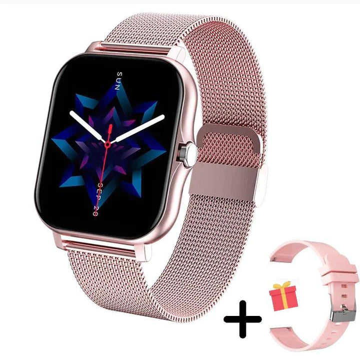 Elegante smartwatch voor vrouwen met gezondheidstracker, chic en stijlvol ontwerp, perfect voor moderne modebewuste vrouwen.