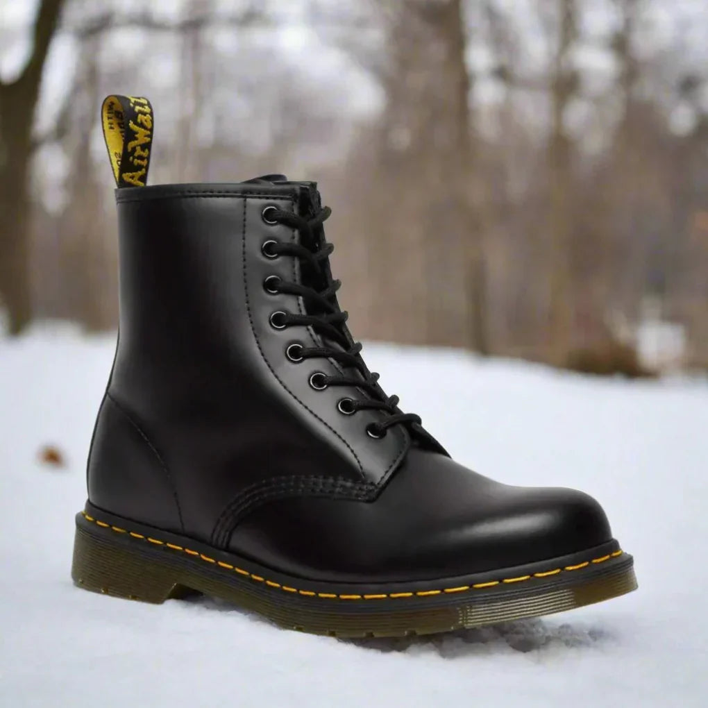 "Elegante veterlaarzen voor dames, klassiek ontwerp met verstelbare veters, subtiele hak en stevige zool, herfst-winter stijl