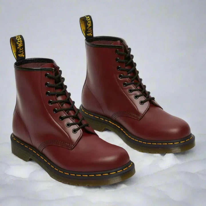 "Elegante veterlaarzen voor dames, klassiek ontwerp met verstelbare veters, subtiele hak en stevige zool, herfst-winter stijl