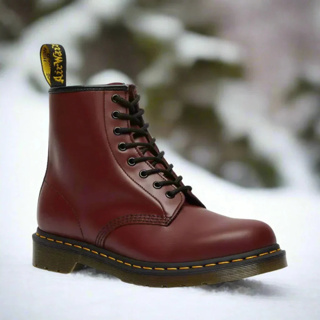 "Elegante veterlaarzen voor dames, klassiek ontwerp met verstelbare veters, subtiele hak en stevige zool, herfst-winter stijl