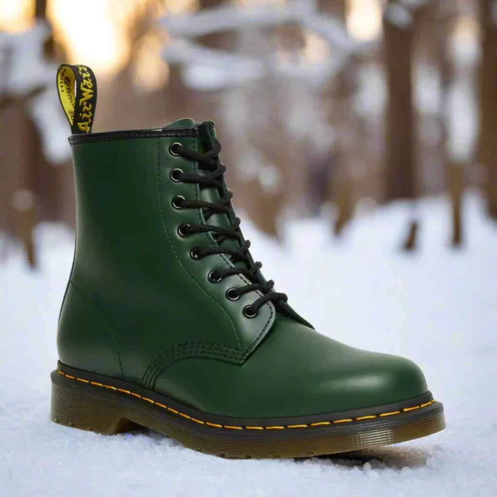 "Elegante veterlaarzen voor dames, klassiek ontwerp met verstelbare veters, subtiele hak en stevige zool, herfst-winter stijl