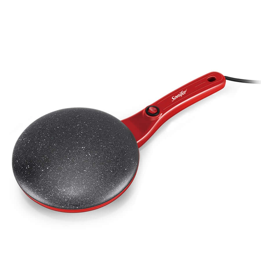"Elektrische crêpe maker met antiaanbaklaag, gestroomlijnd ontwerp en 20 cm kookoppervlak, ideaal voor perfect gebakken crêpe
