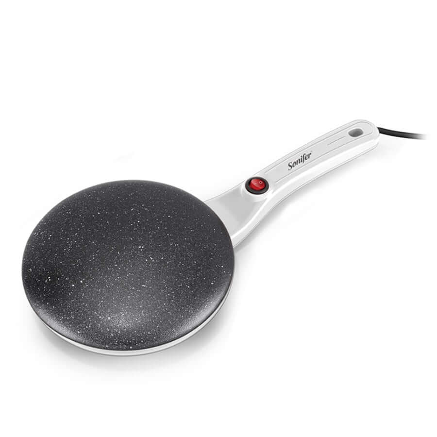 "Elektrische crêpe maker met antiaanbaklaag, gestroomlijnd ontwerp en 20 cm kookoppervlak, ideaal voor perfect gebakken crêpe
