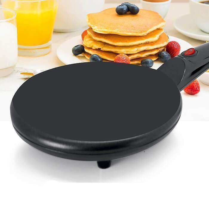 "Elektrische crêpe maker met antiaanbaklaag, gestroomlijnd ontwerp en 20 cm kookoppervlak, ideaal voor perfect gebakken crêpe