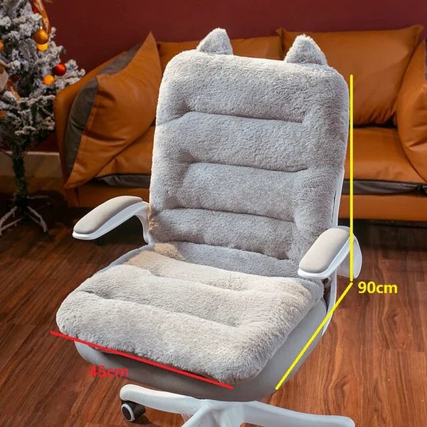 Ergonomisch zitkussen, grijs, met drukverlagend schuim, zachte bekleding en antislip onderkant voor ultiem zitcomfort.