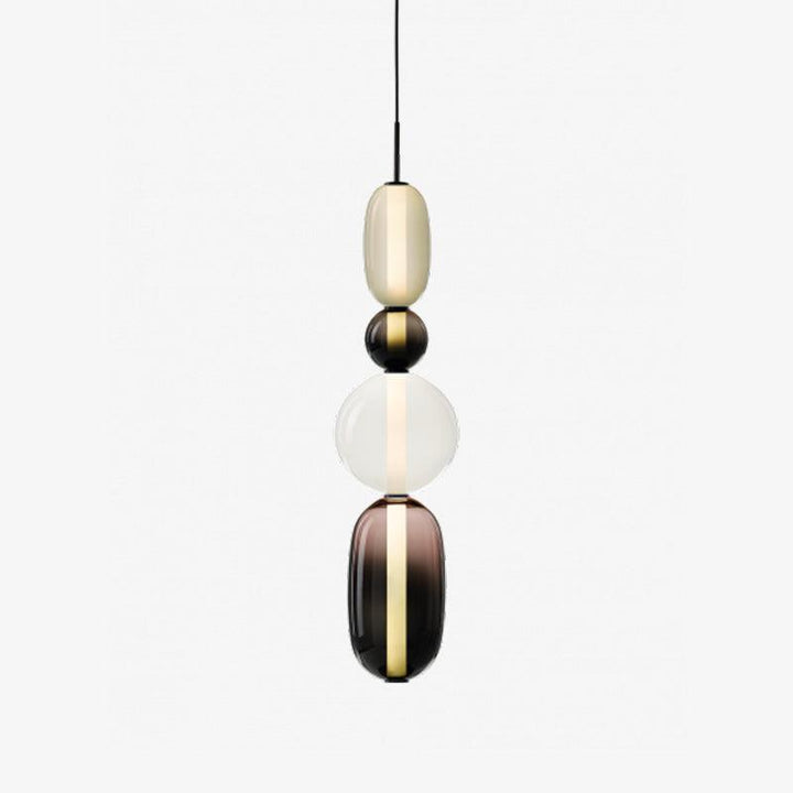 Moderne Hanglamp met Gekleurd Glas