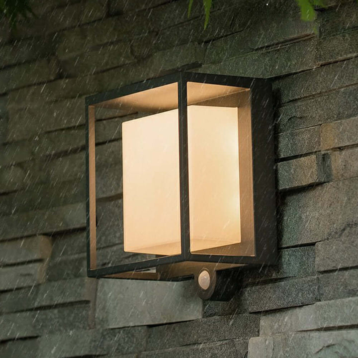 Moderne Buitenwandlamp met Zonne-energie & Sensor