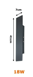 Waterdichte LED Aluminium Buitenwandlamp