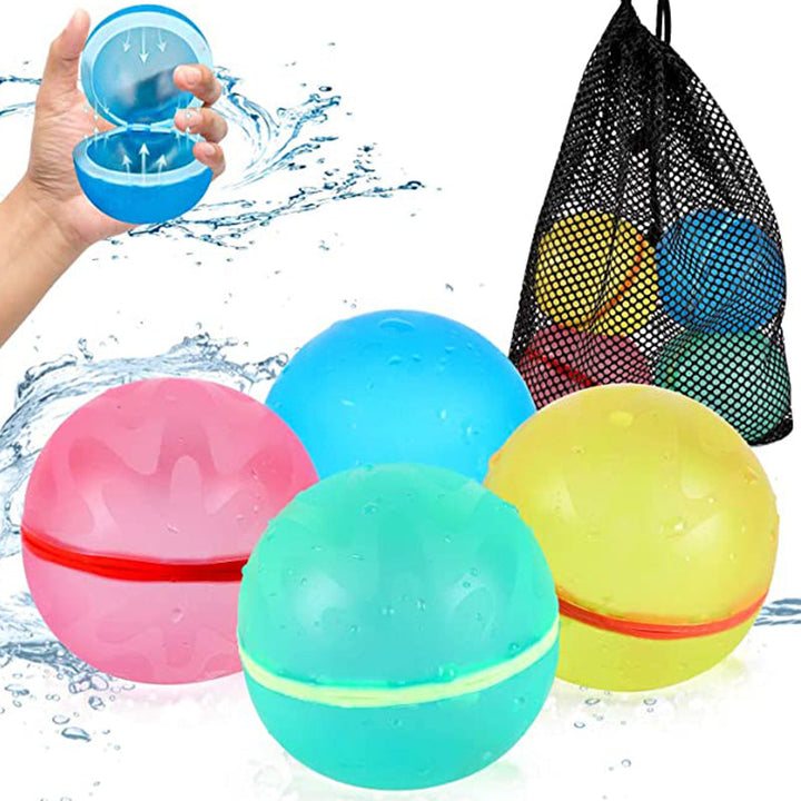 "Felgekleurde herbruikbare waterballonnen voor eindeloos zomerplezier, ideaal voor kinderen en milieuvriendelijk speelgoed."