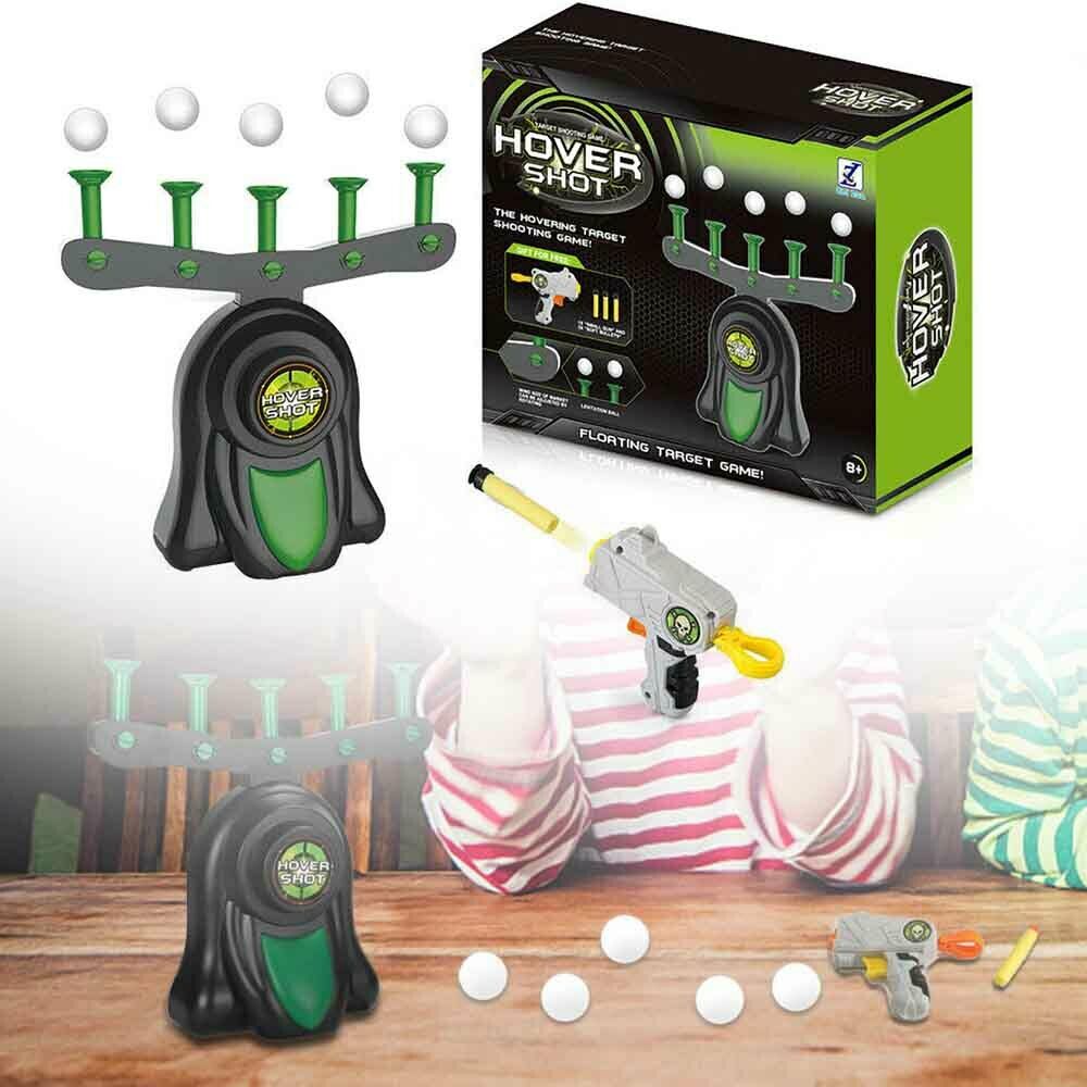 "FloatBall™ schietspel, interactief design met zwevende ballen en schuimkogels, ideaal voor families met kinderen vanaf 3 jaa