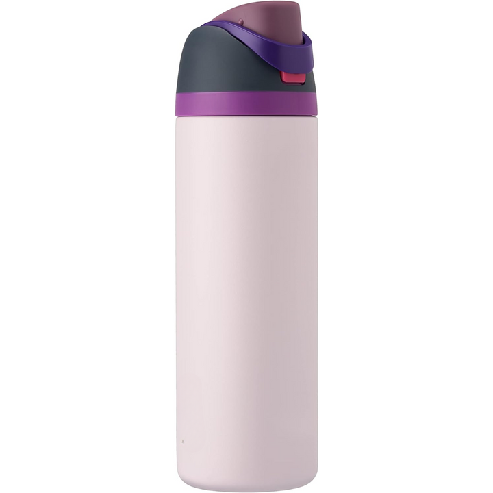 "Geïsoleerde RVS fles met rietje, lekvrij, beschikbaar in diverse kleuren, houdt dranken koud of warm. Perfecte hydratatie."