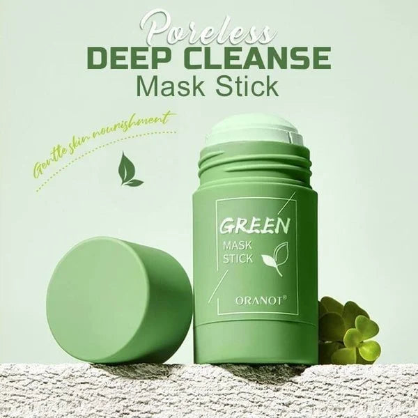 "Groene Thee Masker Stick met groene tint, geschikt voor zuivering en hydratatie van de huid, 400x400 afbeelding"