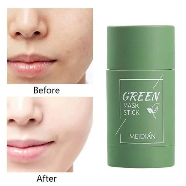 "Groene Thee Masker Stick met groene tint, geschikt voor zuivering en hydratatie van de huid, 400x400 afbeelding"