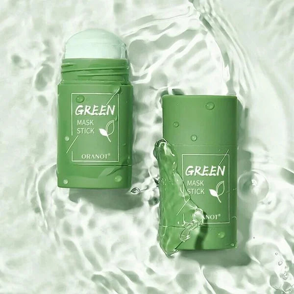 "Groene Thee Masker Stick met groene tint, geschikt voor zuivering en hydratatie van de huid, 400x400 afbeelding"
