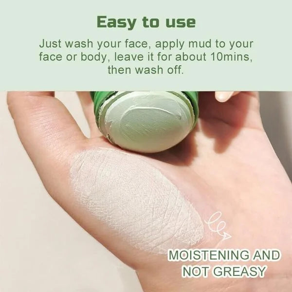 "Groene Thee Masker Stick met groene tint, geschikt voor zuivering en hydratatie van de huid, 400x400 afbeelding"