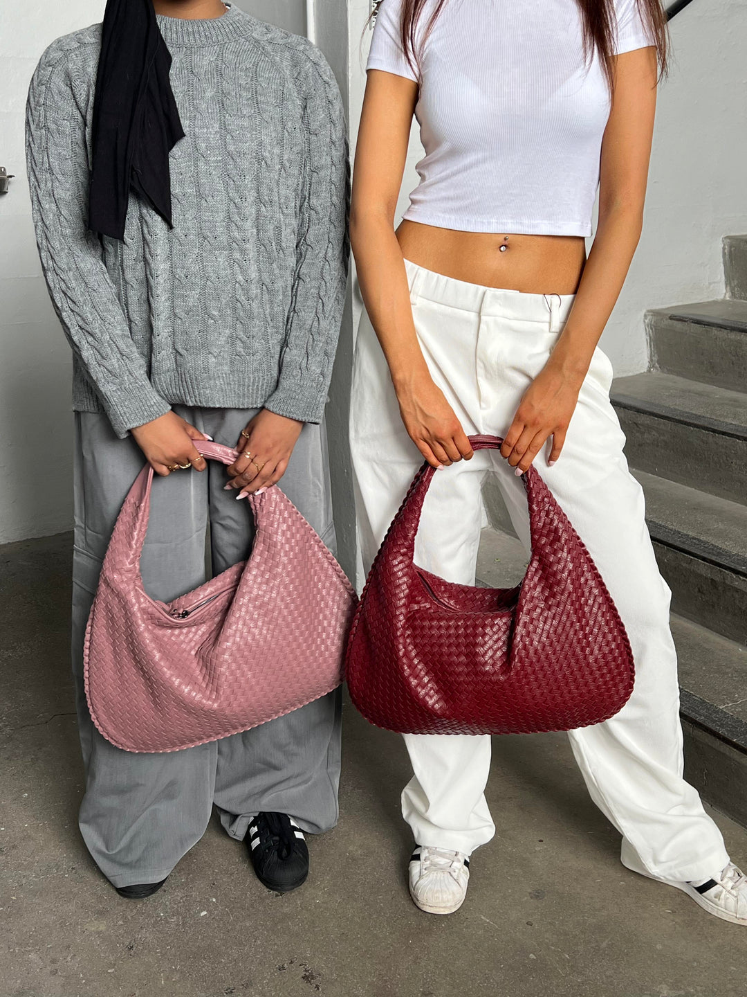 "Handgemaakte gevlochten Tess schoudertas, elegant design, stijlvolle tas voor elke gelegenheid, vrouwenaccessoire"