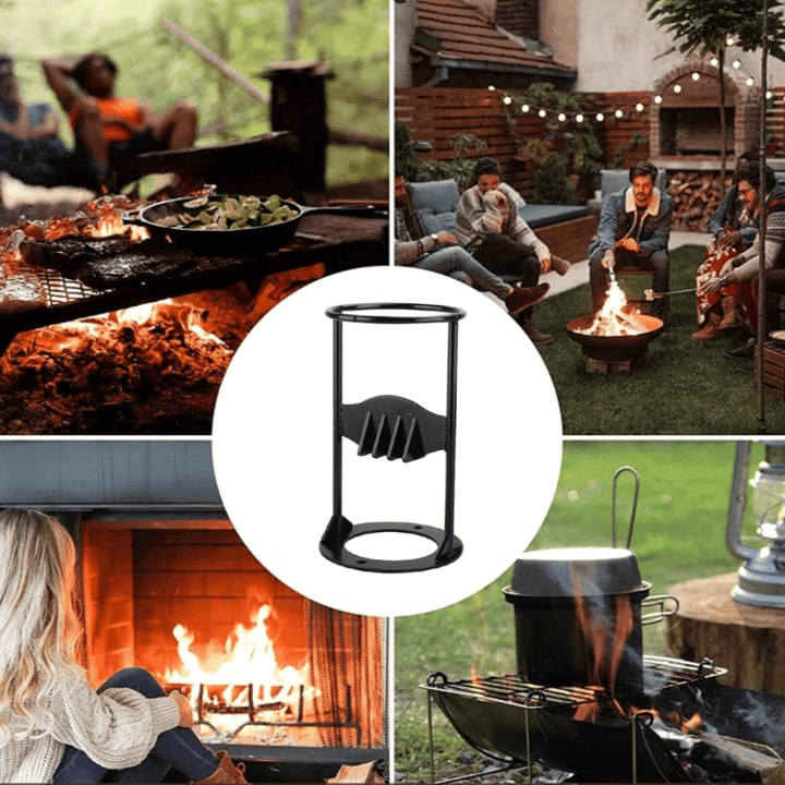 Handmatige houtsplijter van koolstofstaal voor efficiënt brandhout kloven. Robuust ontwerp, ideale tool voor tuin en DIY.