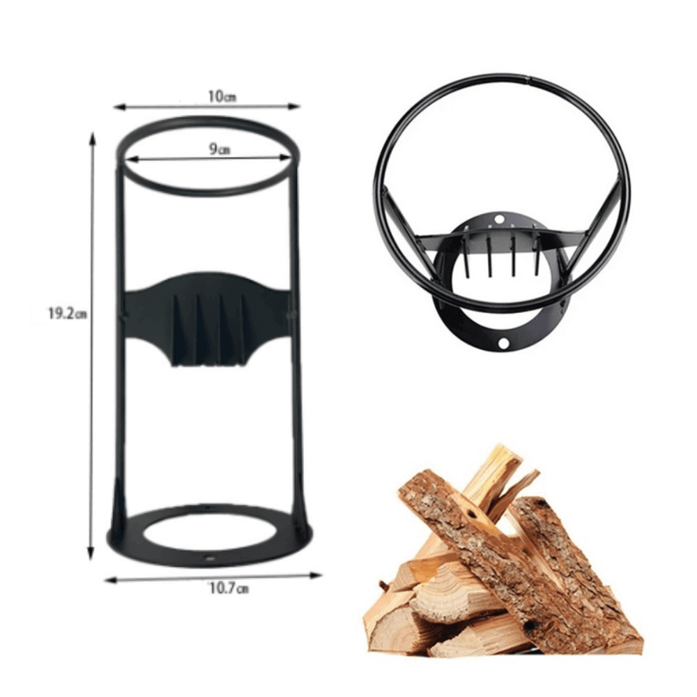 Handmatige houtsplijter van koolstofstaal voor efficiënt brandhout kloven. Robuust ontwerp, ideale tool voor tuin en DIY.