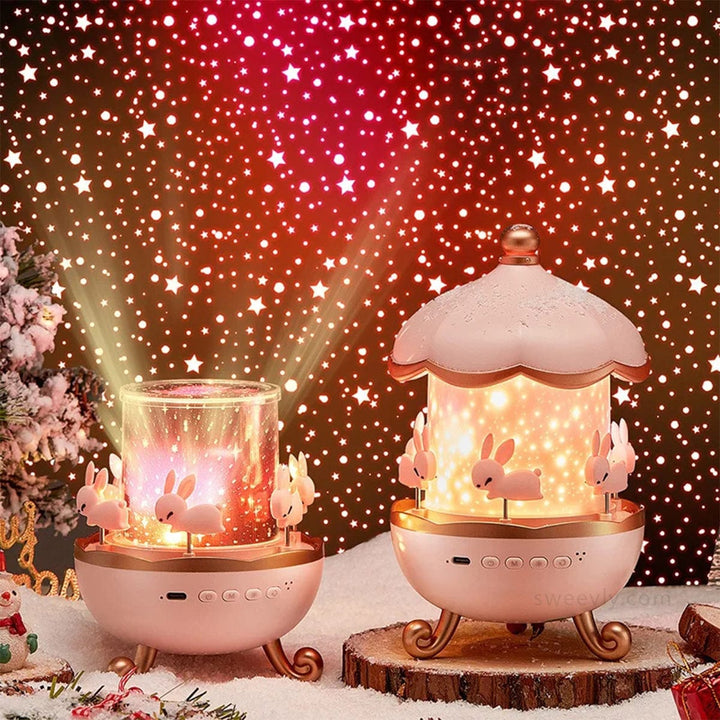 "Hello Kitty sterren projectorlamp met muziekdoos, roze nachtlampje, projecteert sterren op muren en plafond"