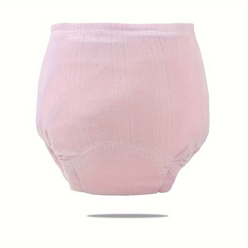 Herbruikbare zindelijkheidsbroekjes voor peuters, ademend katoen, lekvrij, elastische tailleband, comfortabel en duurzaam.