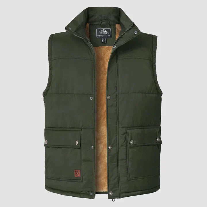 "Heren bodywarmer met praktische zakken, mouwloos ontwerp, ritssluiting en verkrijgbaar in diverse kleuren voor buitenactivit