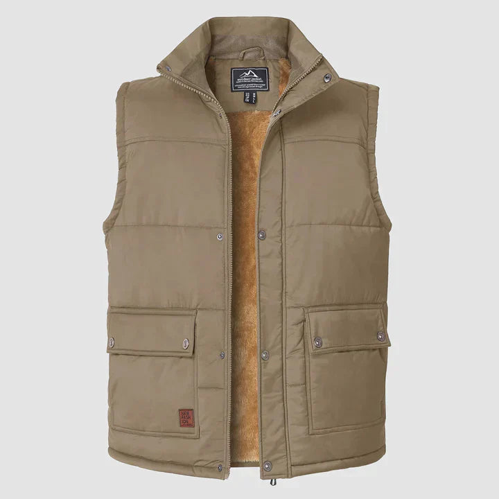 "Heren bodywarmer met praktische zakken, mouwloos ontwerp, ritssluiting en verkrijgbaar in diverse kleuren voor buitenactivit