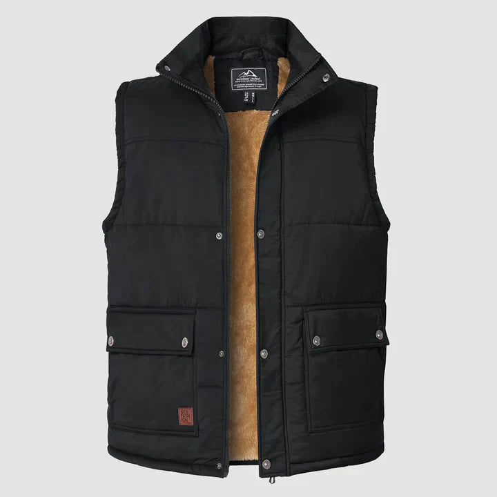 "Heren bodywarmer met praktische zakken, mouwloos ontwerp, ritssluiting en verkrijgbaar in diverse kleuren voor buitenactivit