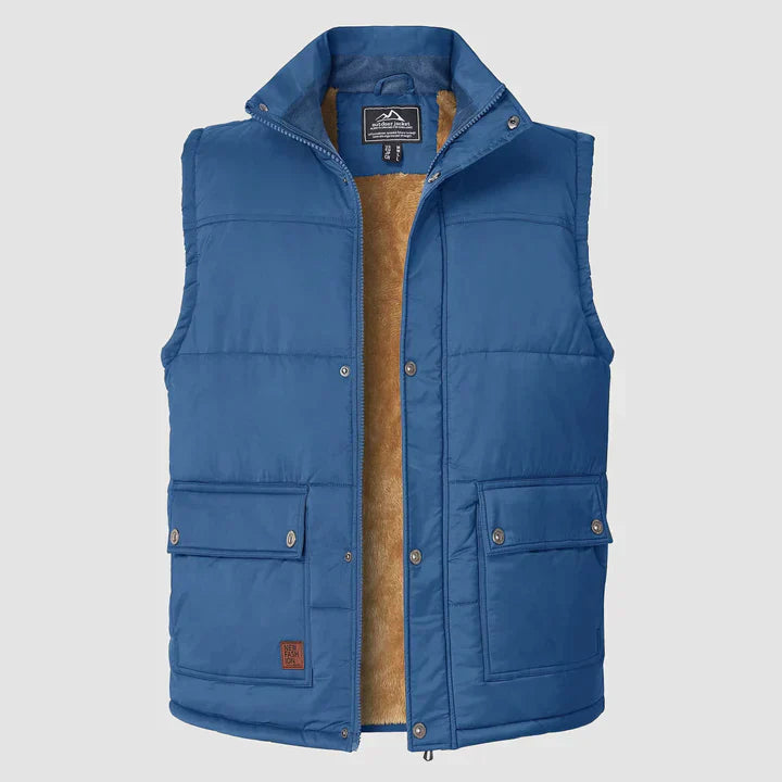 "Heren bodywarmer met praktische zakken, mouwloos ontwerp, ritssluiting en verkrijgbaar in diverse kleuren voor buitenactivit