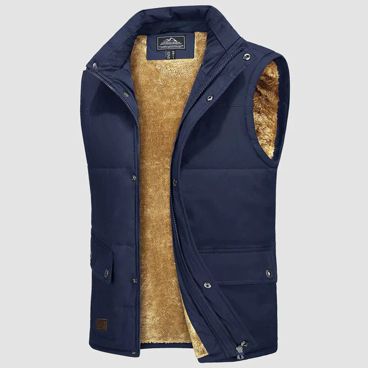 "Heren bodywarmer met praktische zakken, mouwloos ontwerp, ritssluiting en verkrijgbaar in diverse kleuren voor buitenactivit