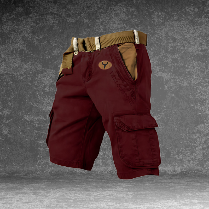"Heren cargo short, duurzaam met veelzijdige zakken, katoenmix, regular fit, ideaal voor outdoor-activiteiten, avontuurlijke 