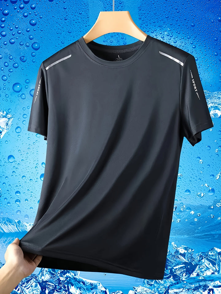 "Heren sport T-shirts 5-pack sneldrogend ademend, diverse kleuren, ideaal voor sportieve activiteiten, regular fit"